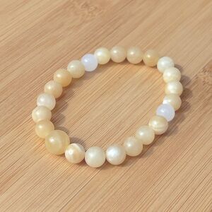 Yellow and White Jade Spiritual Healing Bracelet